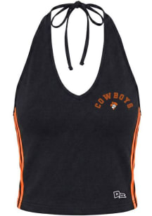 Hype and Vice Oklahoma State Cowboys Womens Black Cheer Halter Tank Top