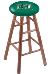 Hawaii Warriors Round Cushion Maple Pub Stool - Brown