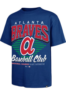 47 Atlanta Braves Blue Extended Play Coop Foundation Short Sleeve Fashion T Shirt