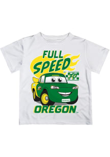 Vive La Fete Oregon Ducks Toddler White Full Speed Short Sleeve T-Shirt