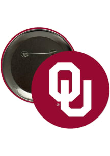 Oklahoma Sooners 3" Main Mark Button - Crimson
