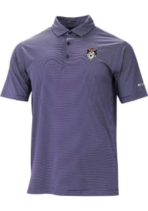 Columbia Washington Huskies Mens Purple Vault Heat Seal Double Hit Short Sleeve Polo
