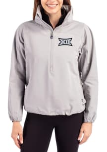 Cutter and Buck Big 12 Womens Ash Charter Eco Long Sleeve Pullover