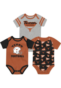Texas Longhorns Baby Burnt Orange NB Football Star Player One Piece
