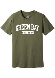 Summit Sportswear Green Bay Olive Est 1854 Short Sleeve Fashion T Shirt