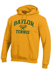 Champion Baylor Bears Mens Gold Tennis Icon Powerblend Long Sleeve Hoodie