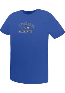 Nike Pitt Panthers Boys Blue Arch Volleyball Short Sleeve T-Shirt