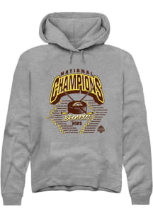 Rally  Western Michigan Broncos Mens Grey NIL 2025 National Champions Full Roster Player Hood