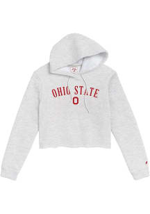 Ohio State Buckeyes Womens Ash 1636 Hooded Sweatshirt
