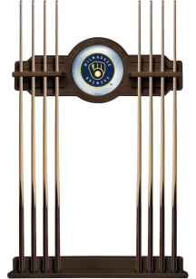Milwaukee Brewers Solid Wood Cue Rack Pool Table Accessories