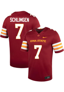 Sullivan Schlimgen  Nike Iowa State Cyclones Cardinal Red NIL Name And Number Football Jersey