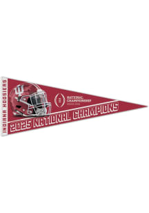 Indiana Hoosiers 2025 National Champs 12x30 Pennant - Crimson