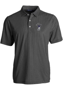 Cutter and Buck TCU Horned Frogs Mens Black Symmetry Print Short Sleeve Polo