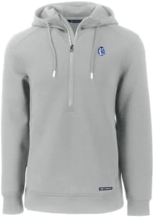 Cutter and Buck Fresno State Bulldogs Mens Ash Vault Roam Hood