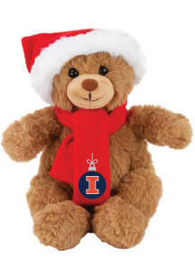 Illinois Fighting Illini Jardine  Holiday 10" Holiday Plush - Brown