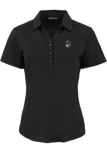 Cutter and Buck Michigan State Spartans Womens Black Vault Forge Eco Polo Short Sleeve Polo Shirt