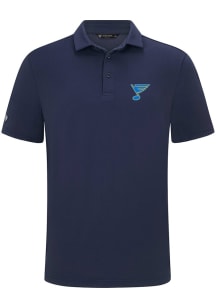Levelwear St Louis Blues Mens Blue-Heritage Versa Short Sleeve Polo