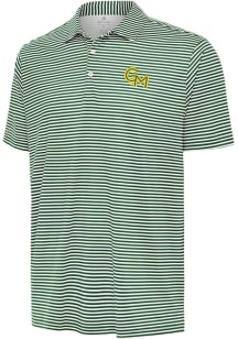 Antigua George Mason University Mens Green Skills Short Sleeve Polo