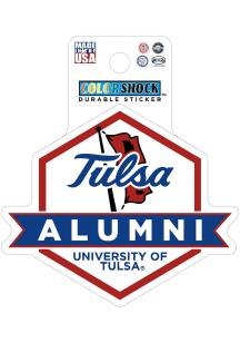 Tulsa Golden Hurricane 3" Alumni Durable Stickers - Blue