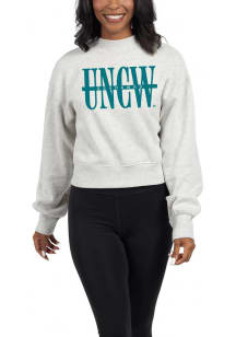UNCW Seahawks Womens Ash Hailey Crew Sweatshirt