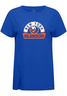 Levelwear New York Islanders Womens Blue Influx Banner Arch Short Sleeve T-Shirt