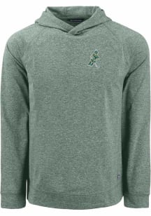 Cutter and Buck Michigan State Spartans Mens Green Adapt Knit Long Sleeve Hoodie