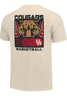 Houston Cougars Ivory Graphic Staredown Short Sleeve T Shirt