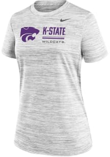 Nike K-State Wildcats Womens White Velocity T-Shirt