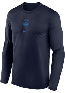 Nike UConn Huskies Navy Blue Mascot Long Sleeve T-Shirt
