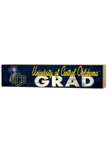 KH Sports Fan Central Oklahoma Bronchos Grad graduation graphic Sign - Navy Blue