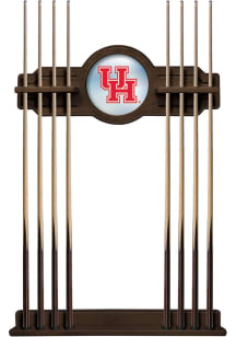 Houston Cougars Solid Wood Cue Rack Pool Table