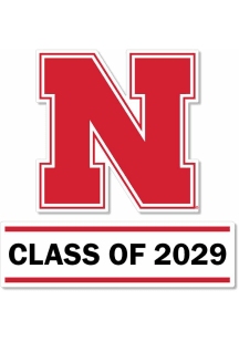 Nebraska Cornhuskers 3 Inch Class of 2029 Auto Decal - Red