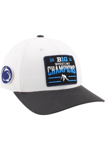 Zephyr Penn State Nittany Lions 2026 Big Ten Wrestling Tournament Champs Basis Adjustable Hat - Wh..