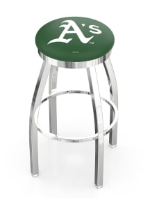 Oakland Athletics Chrome Pub Stool - Silver