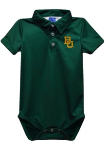 Vive La Fete Baylor Bears Baby Green Team Short Sleeve One Piece Polo