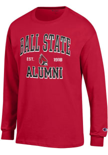 Champion Ball State Cardinals Cardinal Est Date Alumni Jersey Long Sleeve T Shirt