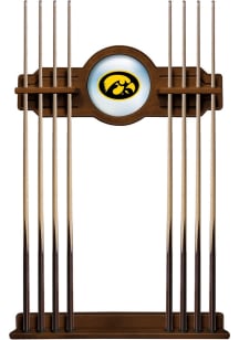 Iowa Hawkeyes Solid Wood Cue Rack Pool Table