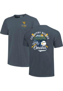 West Virginia Mountaineers Navy Blue Country Roads Take Me To Omaha Short Sleeve T Shirt