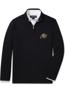 Mizzen+Main Colorado Buffaloes Mens Black KPI Long Sleeve Qtr Zip Pullover