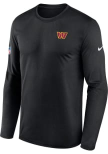 Nike Washington Commanders Black Sideline Long Sleeve T-Shirt