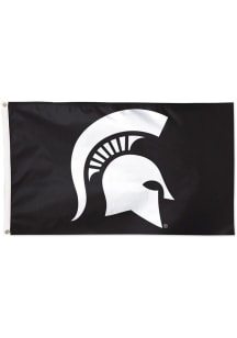 Michigan State Spartans Blackout 3x5 Silk Screen Grommet Flag - Black