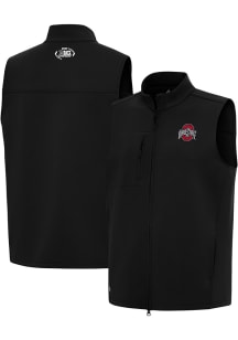Antigua Ohio State Buckeyes Mens Black 2025 Big Ten Football Championship Sleeveless Jacket