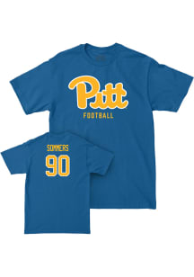 Trevor Sommers Pitt Panthers Blue NIL Script Short Sleeve Player T Shirt