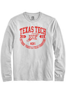 Summit Sportswear Texas Tech Red Raiders White Big 12 2026 Men's Outdoor Track & Field Champions L..