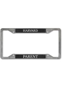 Harvard Crimson Parent Pewter License Plate Frame - Silver