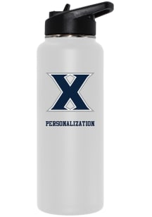 Xavier Musketeers Personalized 34oz Quencher Stainless Steel Bottle - White