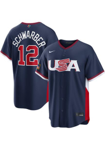 Kyle Schwarber Nike USA Mens Navy Blue World Baseball Classic Limited Baseball Jersey