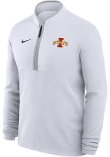 Nike Iowa State Cyclones Mens White Victory Long Sleeve Qtr Zip Pullover