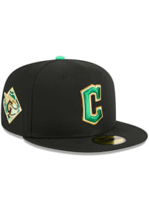 New Era Cleveland Guardians Mens Black 2026 St Patrick's Day 59FIFTY Fitted Hat