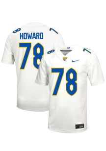 Nicholas Howard  Nike Pitt Panthers White NIL Name And Number Football Jersey